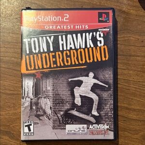Sony PlayStation 2 Tony Hawk's Underground and Rampage Total Destruction.